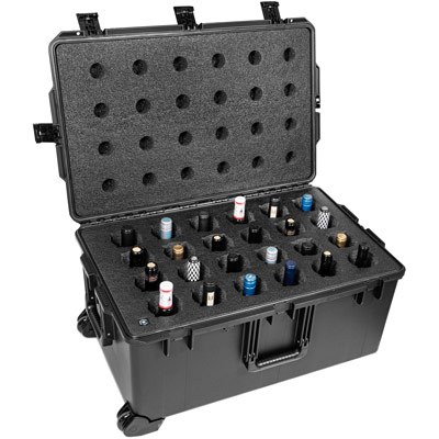 CP-WINE-24B-PEL 24-Bottle Wine Carrier With Wheels