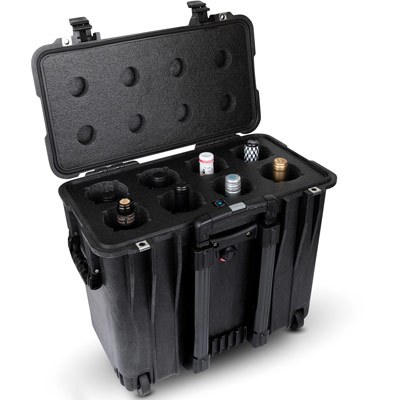 CP-WINE-8B 8-Bottle Wine Carrier With Wheels