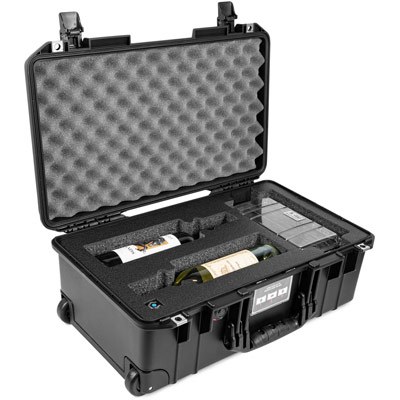 CP-MULTI-5B-PEL Ultimate Wine & Spirits Travel Carrier with Wheels